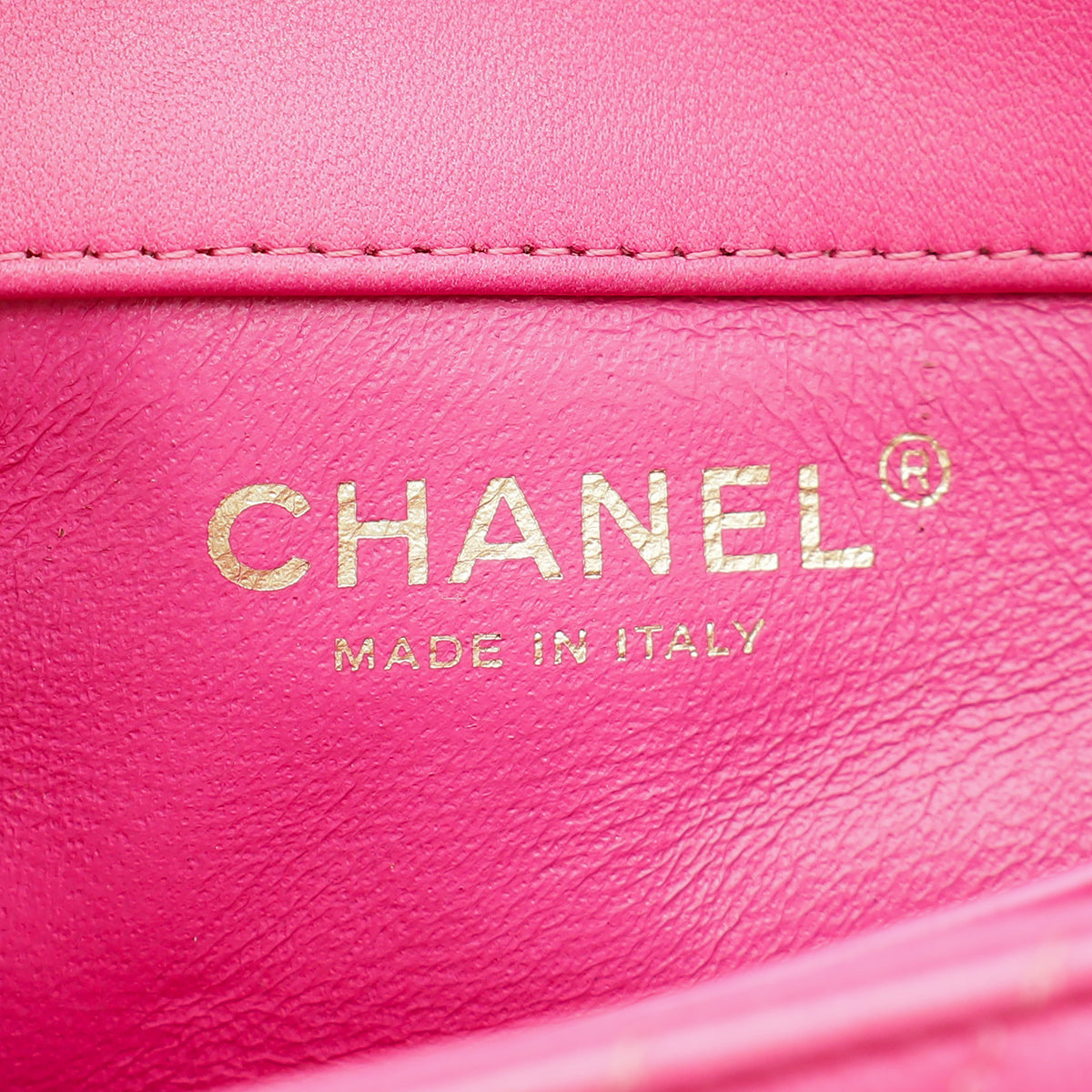 Chanel Pink CC Chevron Mini Bag