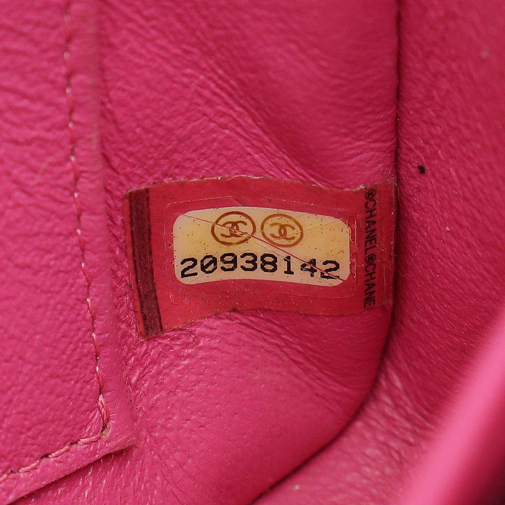 Chanel Pink CC Chevron Mini Bag