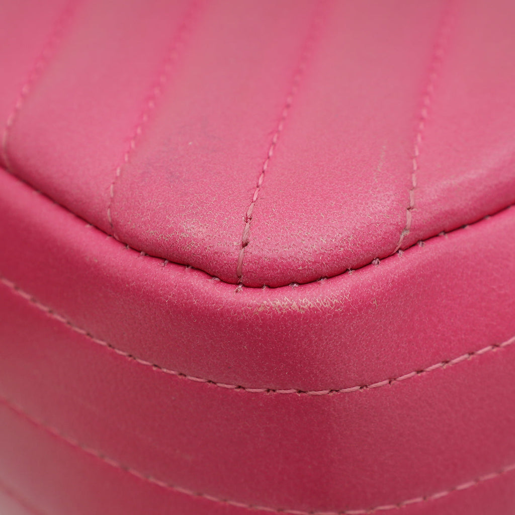 Chanel Pink CC Chevron Mini Bag