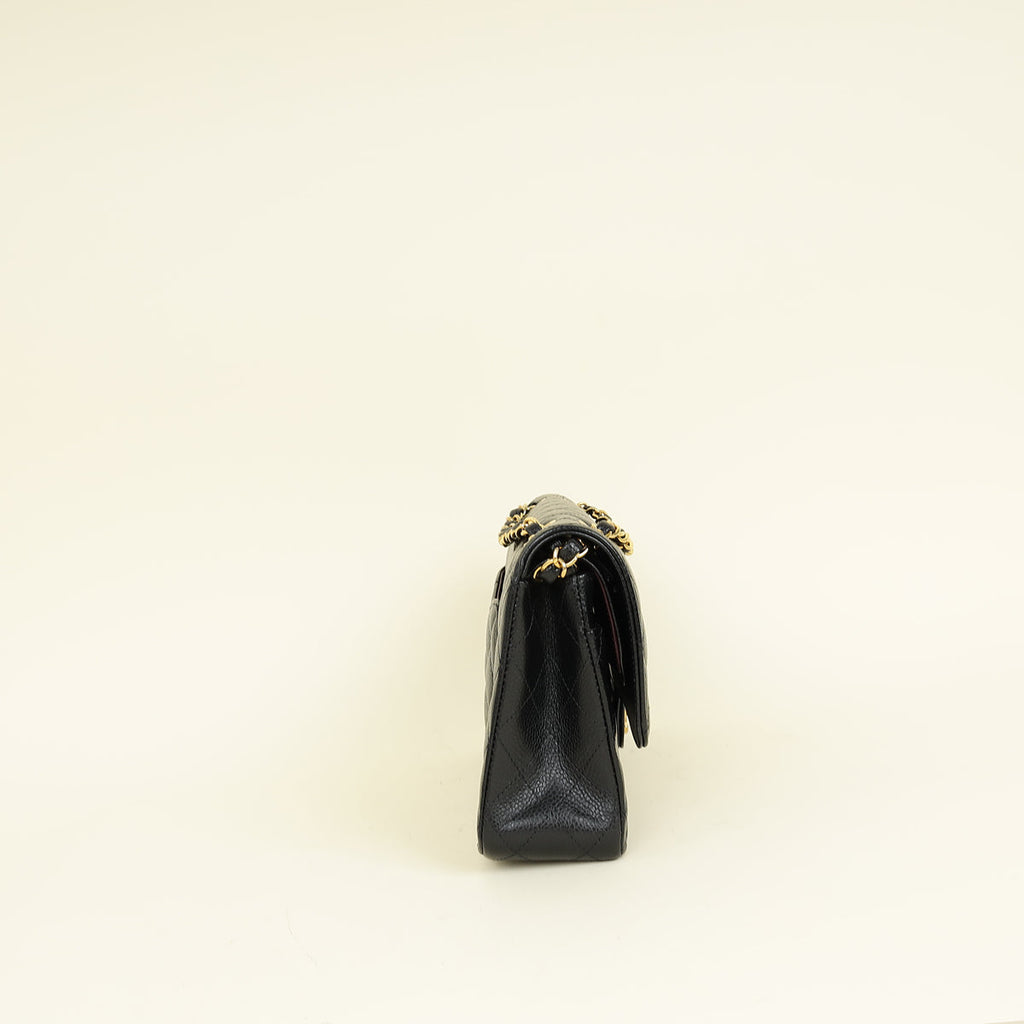 Chanel Black CC Classic 11.12 Double Flap Medium Bag