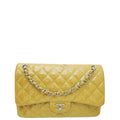 Chanel Beige CC Classic Jumbo Double Flap Bag