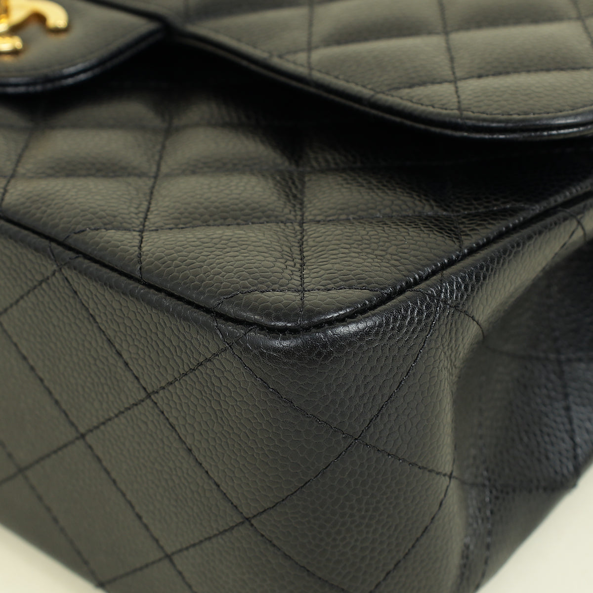 Chanel Black Classic Double Flap Jumbo Bag