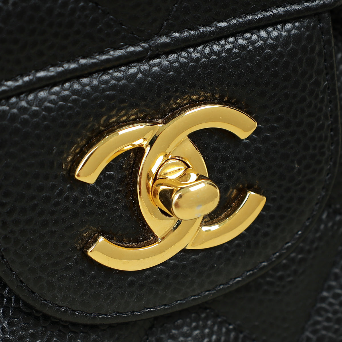 Chanel Black Classic Double Flap Jumbo Bag