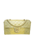 Chanel Gold CC Metallic Lizard Accordion Flap Bag