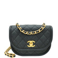 Chanel Black CC Flap Messenger Small Bag