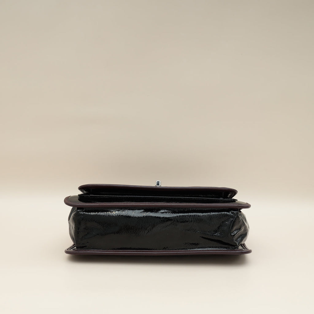 Chanel Bicolor CC Medium Chocolate Bar Flap Bag