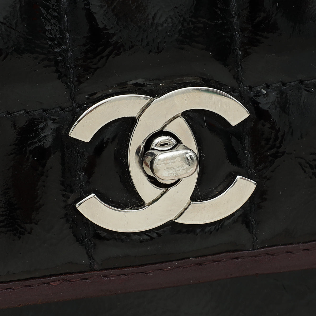 Chanel Bicolor CC Medium Chocolate Bar Flap Bag