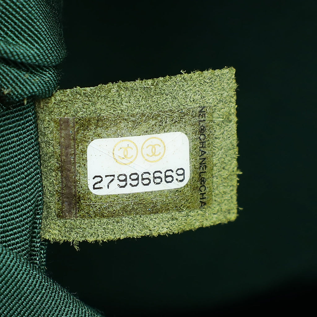 Chanel Metallic Green CC Gabrielle Small Backpack Bag
