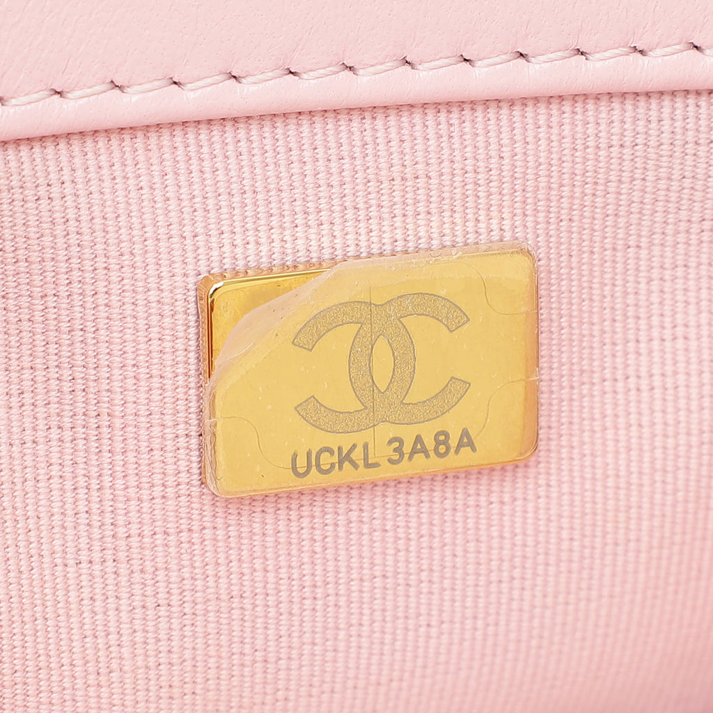 Chanel Pink CC Logo Backpack Small Bag