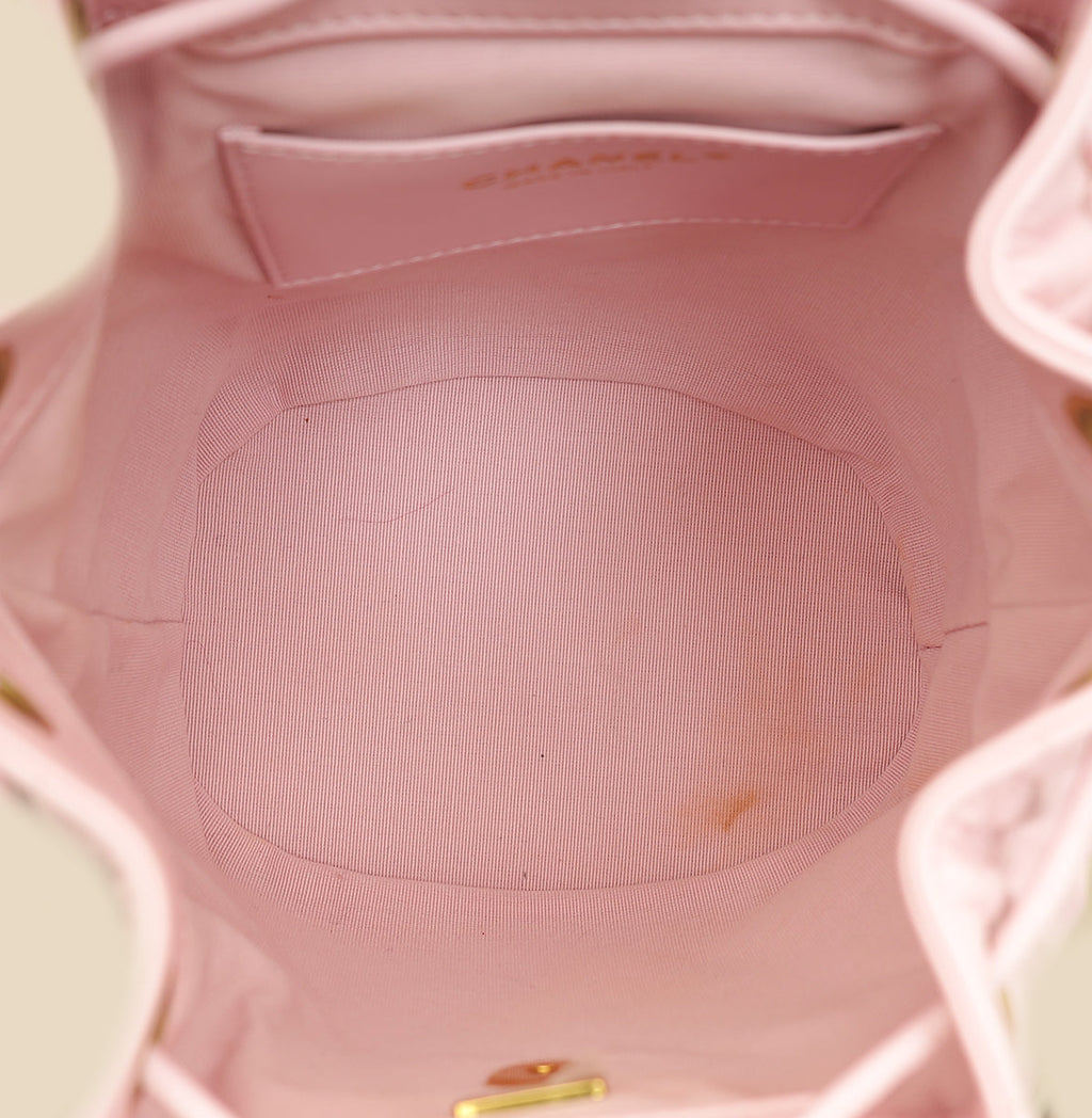 Chanel Pink CC Logo Backpack Small Bag
