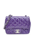 Chanel Purple Classic Flap Mini Square Bag