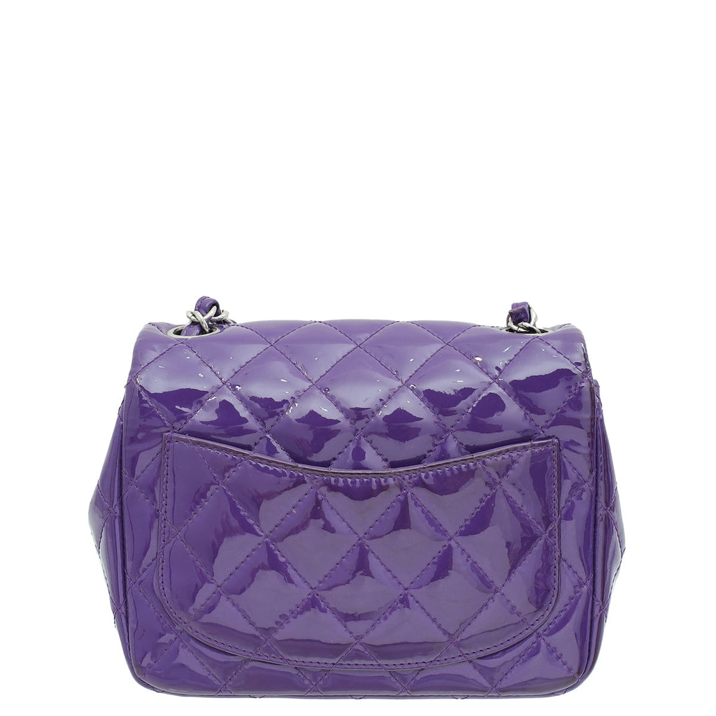 Chanel Purple Classic Flap Mini Square Bag