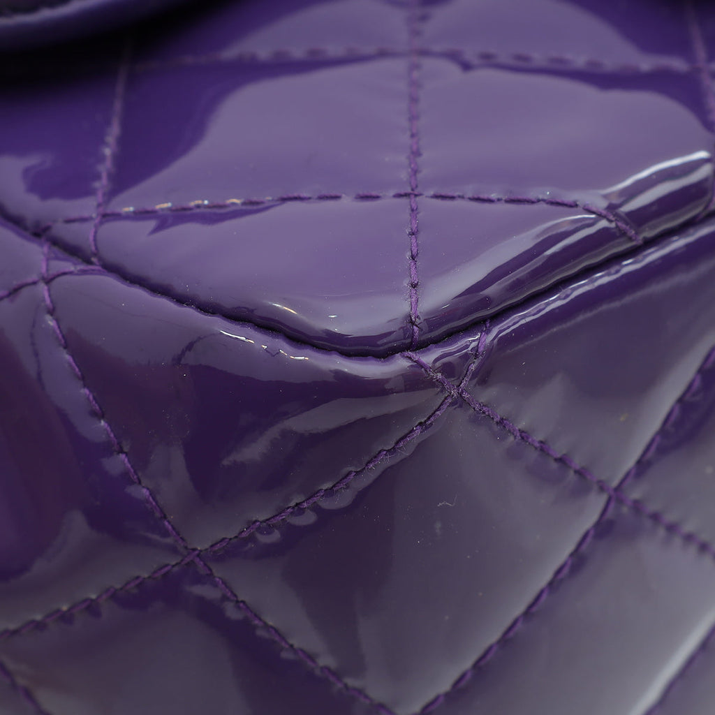 Chanel Purple Classic Flap Mini Square Bag