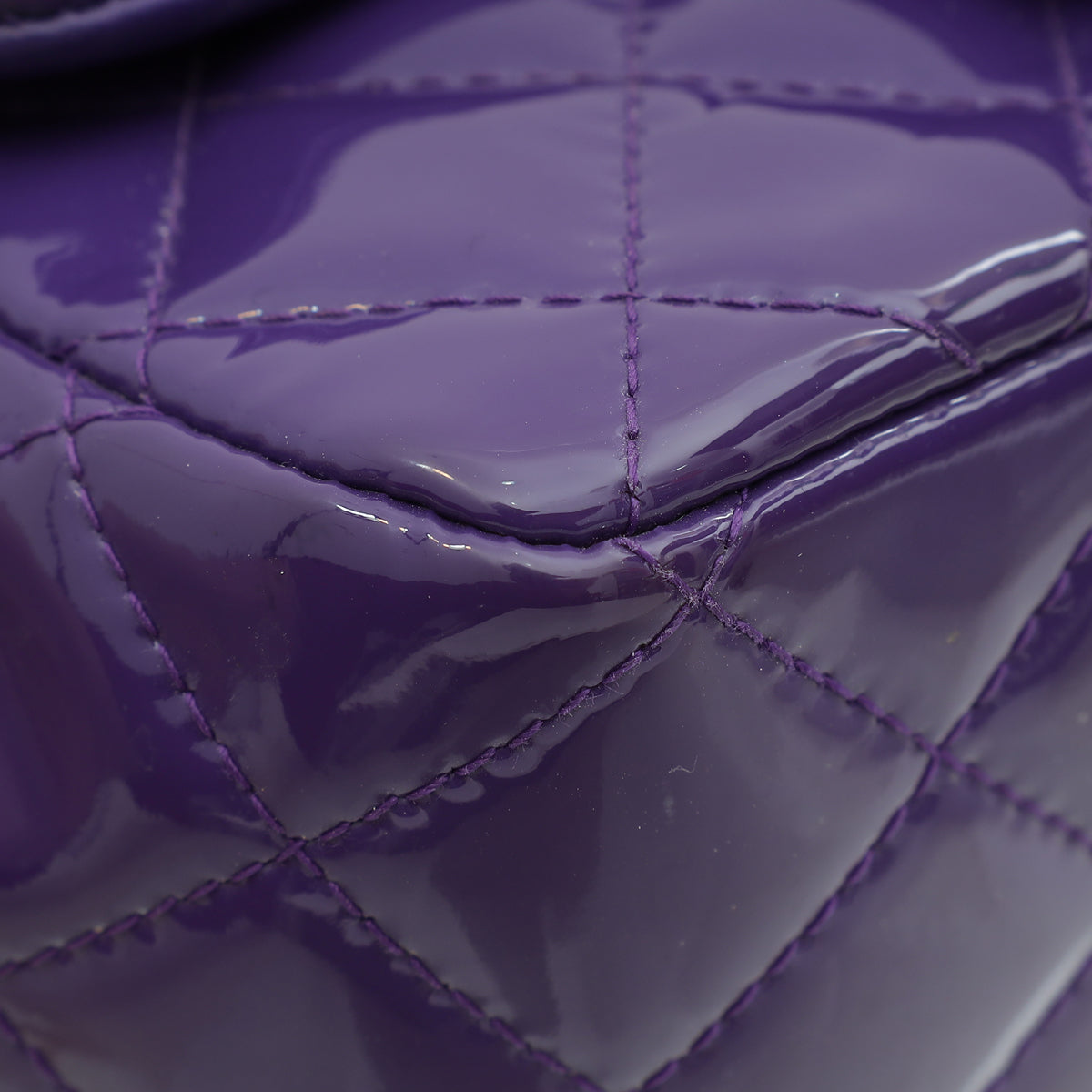 Chanel Purple Classic Flap Mini Square Bag