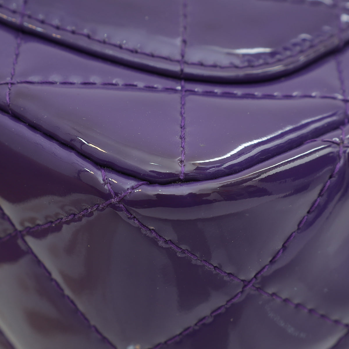 Chanel Purple Classic Flap Mini Square Bag