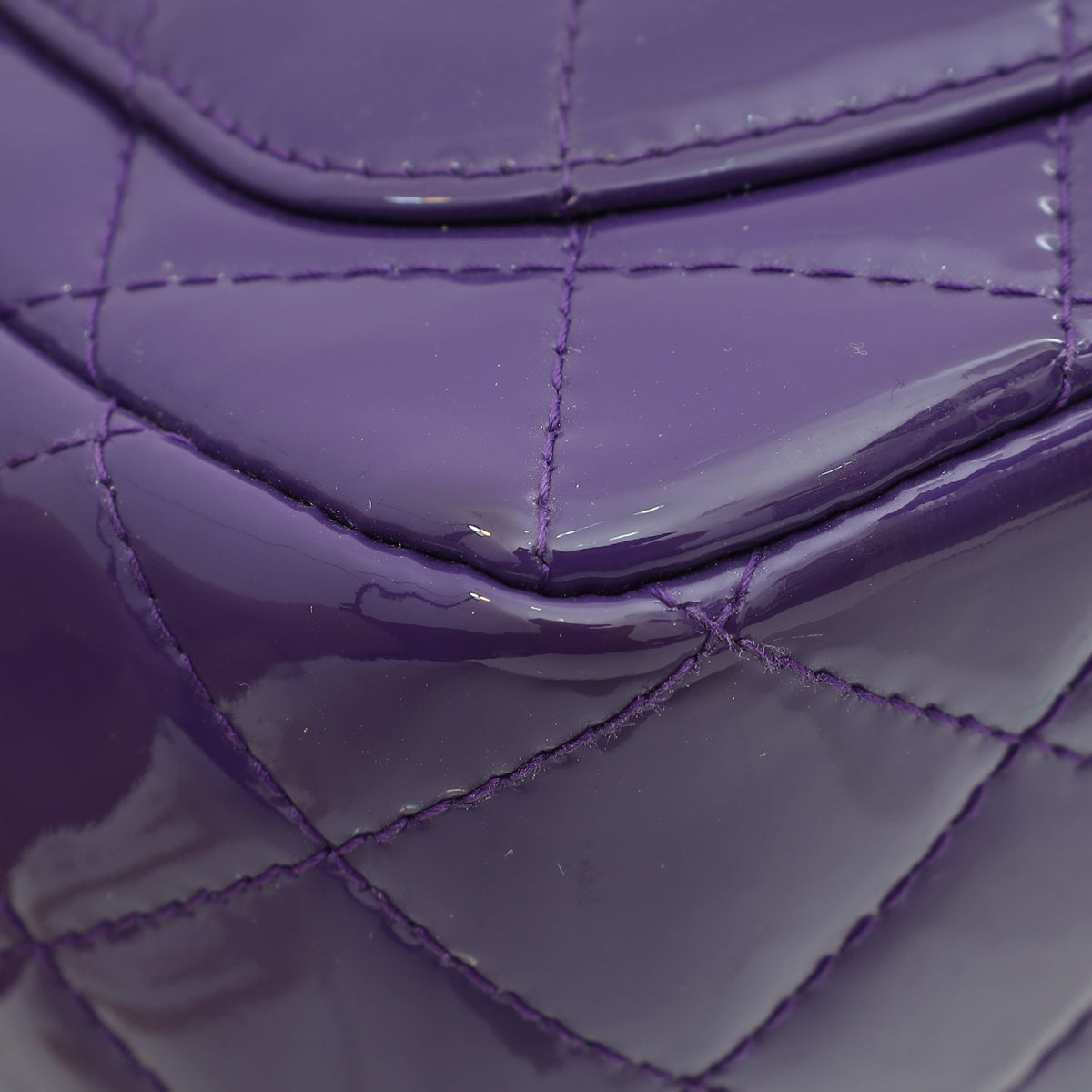 Chanel Purple Classic Flap Mini Square Bag