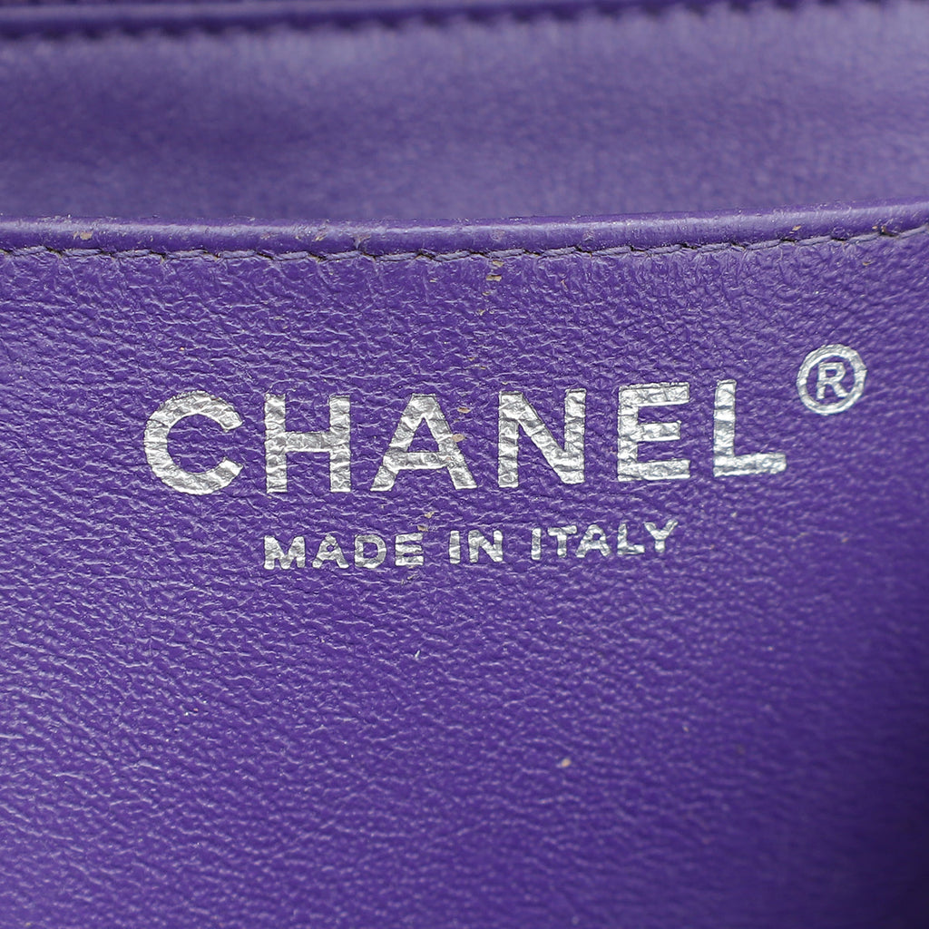 Chanel Purple Classic Flap Mini Square Bag