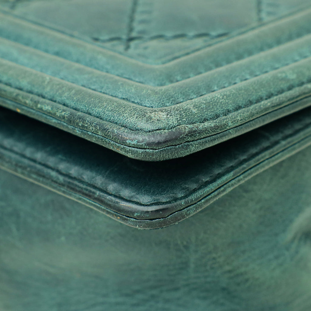 Chanel Green Le Boy Medium Bag