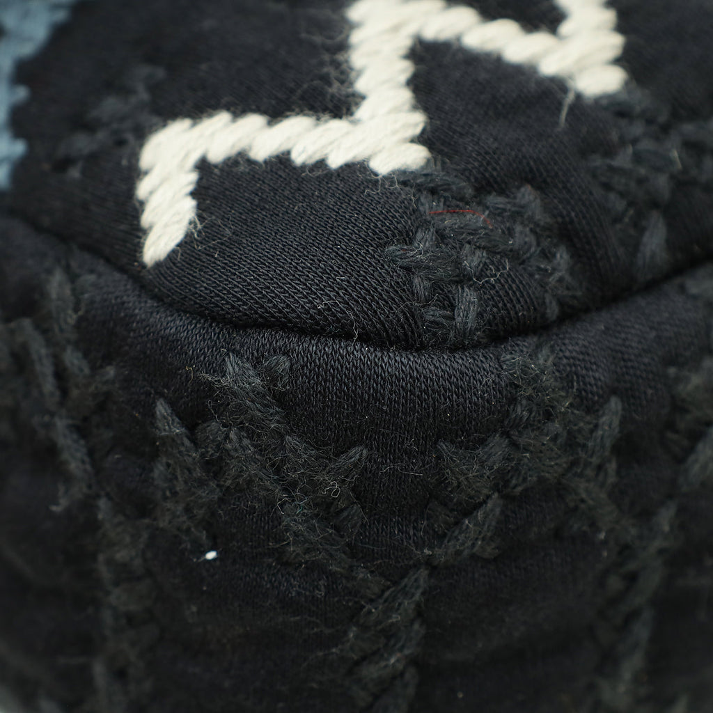 Chanel Bicolor CC Classic Jersey Paris-Dallas Embroidered Single Flap Bag
