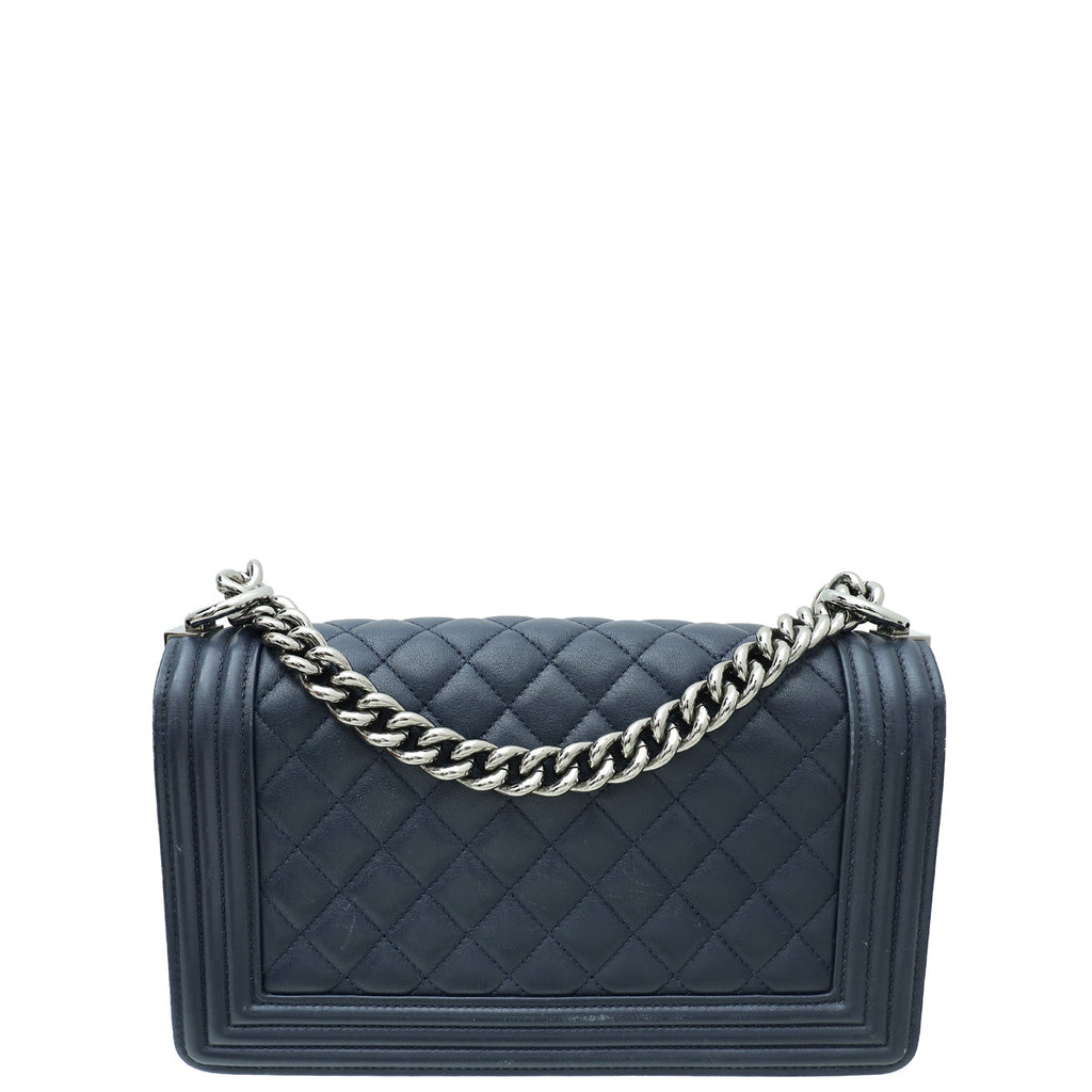 Chanel Indigo Blue Le Boy Medium Flap Bag