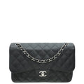 Chanel Black CC Classic Double Flap Jumbo Bag