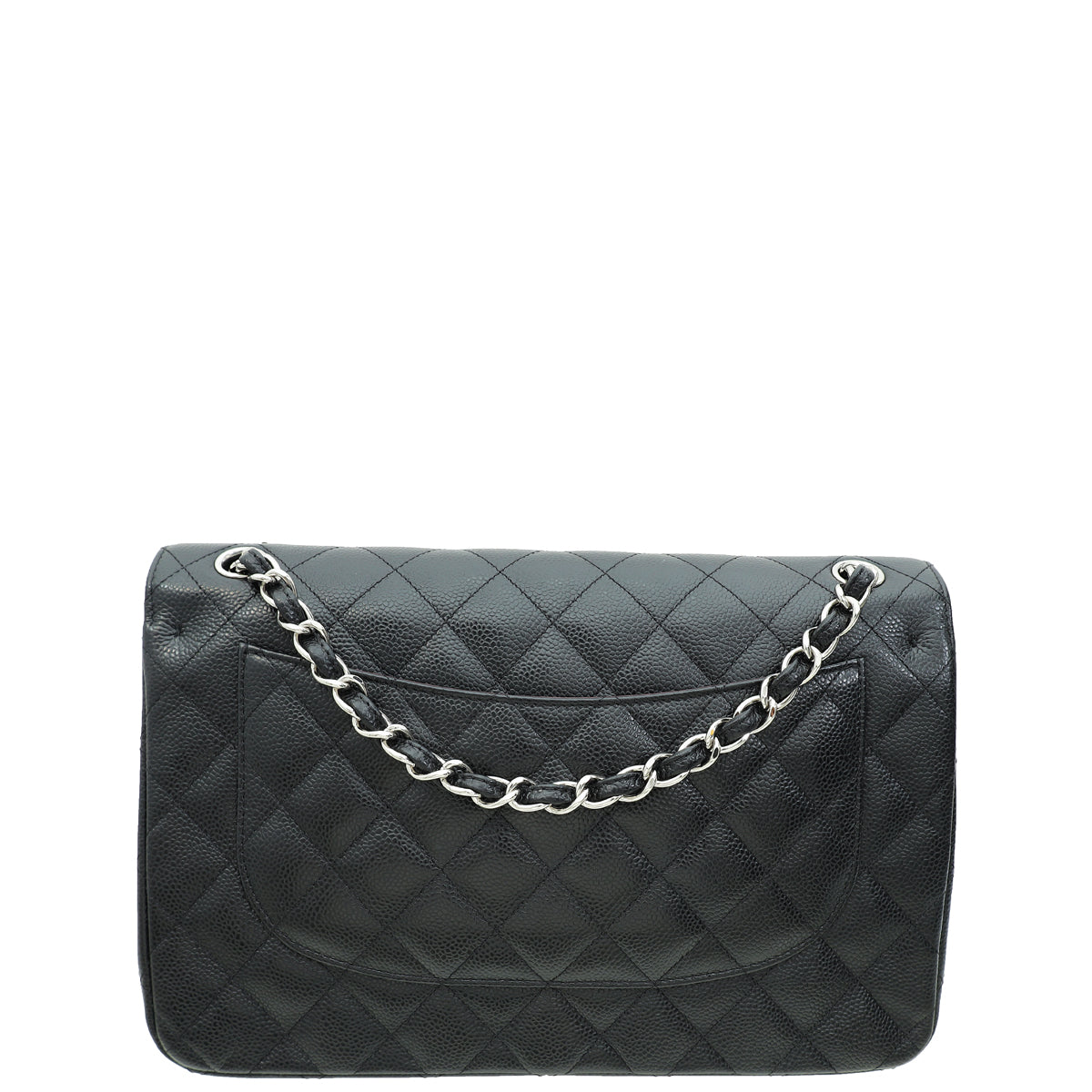 Chanel Black CC Classic Double Flap Jumbo Bag