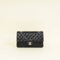 Chanel Black CC Classic Double Flap Medium Bag