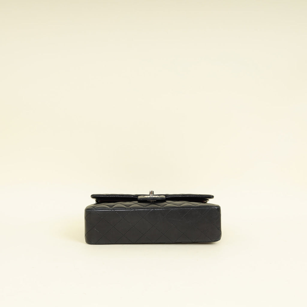 Chanel Black CC Classic Double Flap Medium Bag