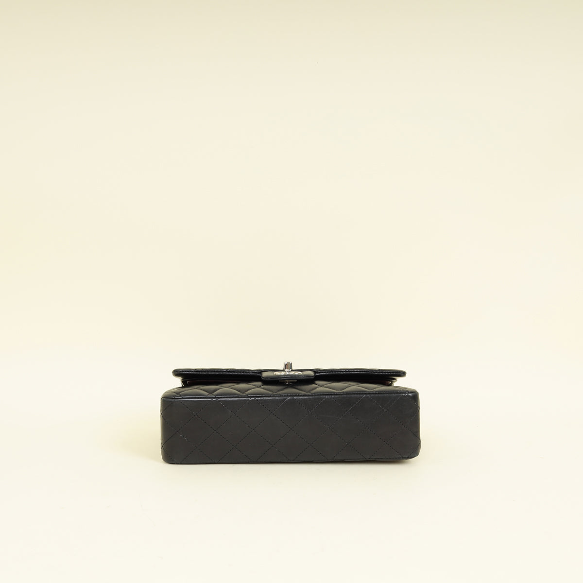 Chanel Black CC Classic Double Flap Medium Bag