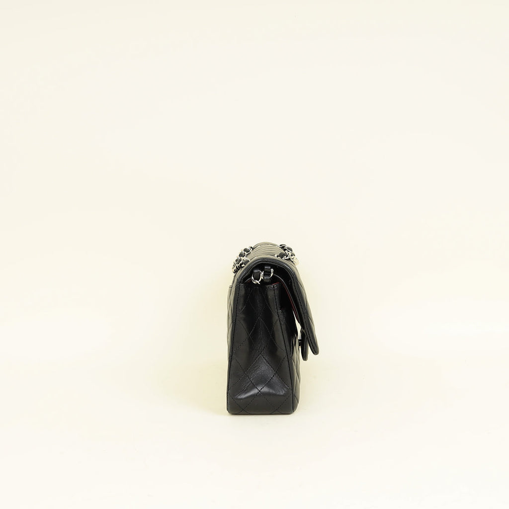 Chanel Black CC Classic Double Flap Medium Bag
