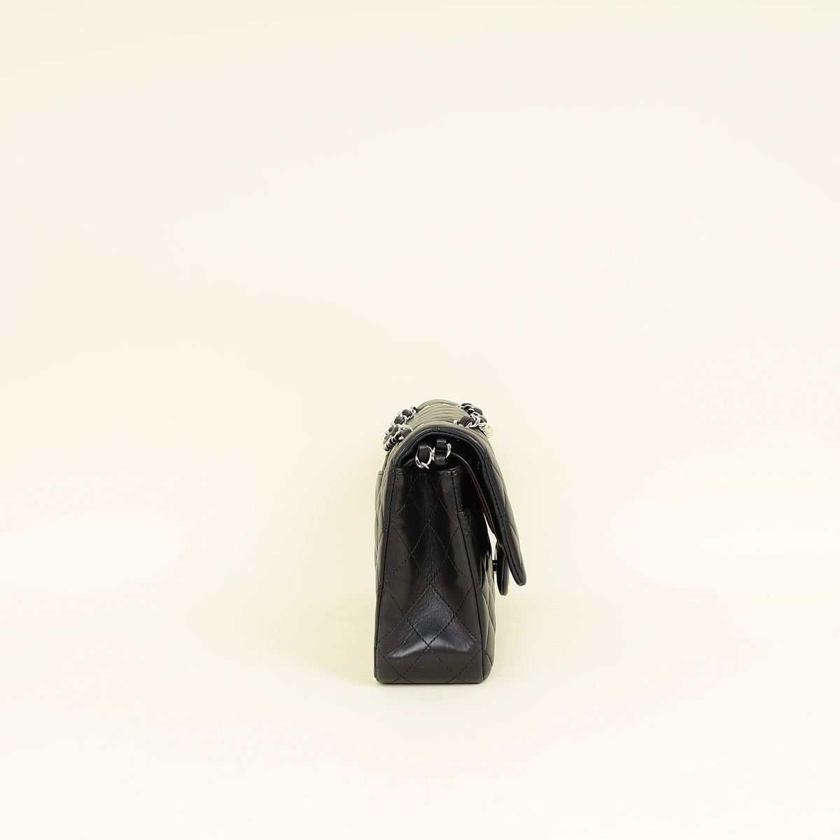 Chanel Black CC Classic Double Flap Medium Bag
