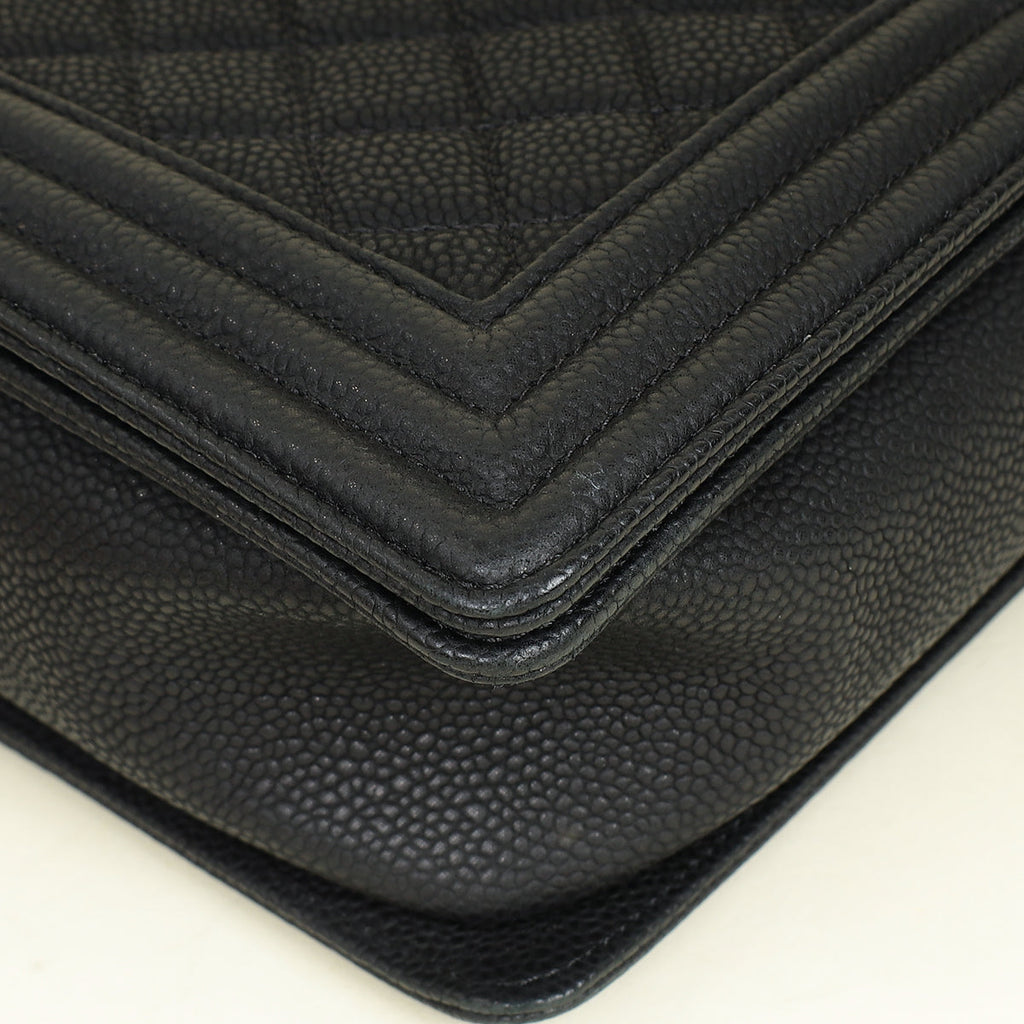 Chanel Black Le Boy Nubuck Large Bag
