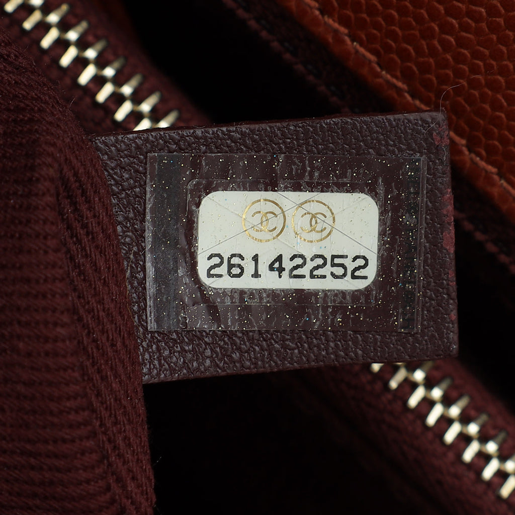 Chanel Rust Orange Chevron Coco Handle Bag