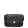 Chanel Black CC Diana Moon Flap Bag