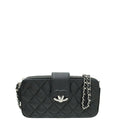 Chanel Black CC Box Clutch With Chain