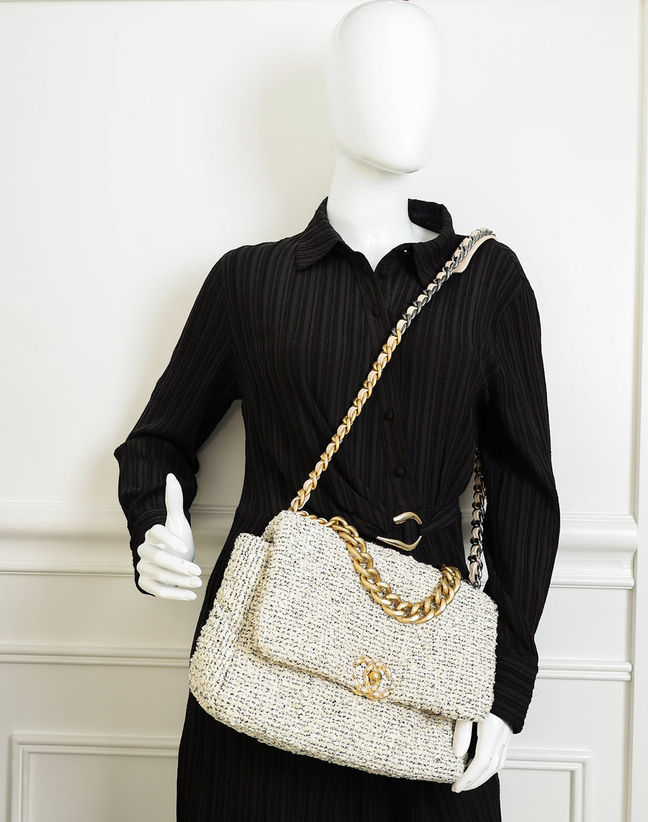 Chanel Tricolor 19 Tweed Flap Bag