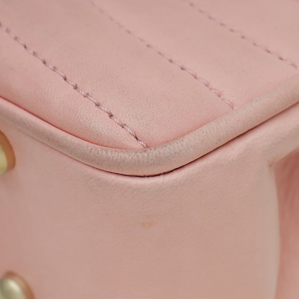 Chanel Pink East West Flap Bag