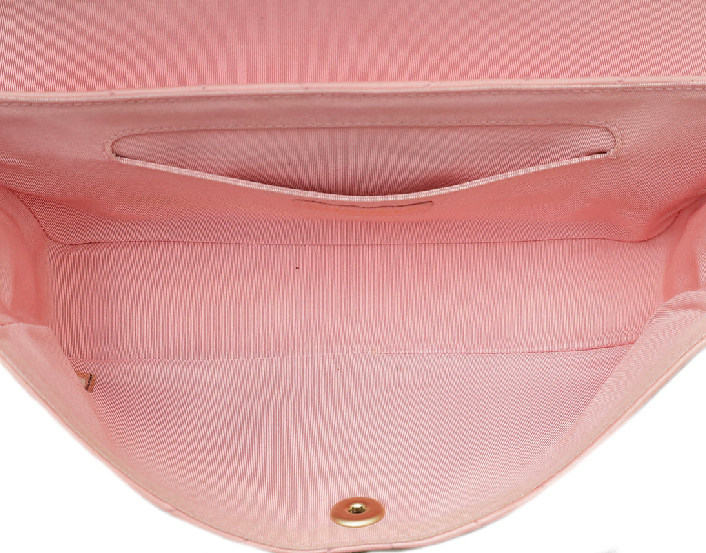 Chanel Pink East West Flap Bag