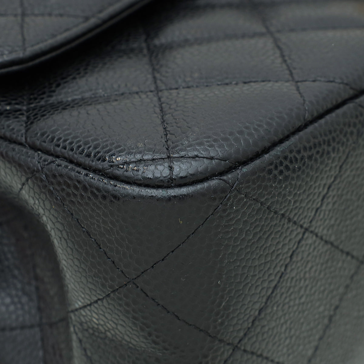 Chanel Black CC Classic Jumbo Double Flap Bag