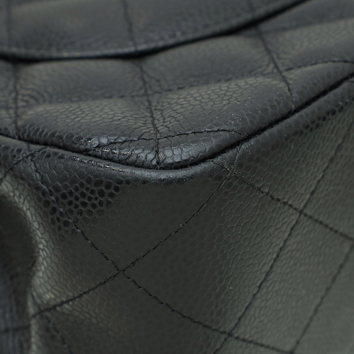 Chanel Black CC Classic Jumbo Double Flap Bag