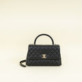 Chanel Black CC Coco Handle Flap Bag
