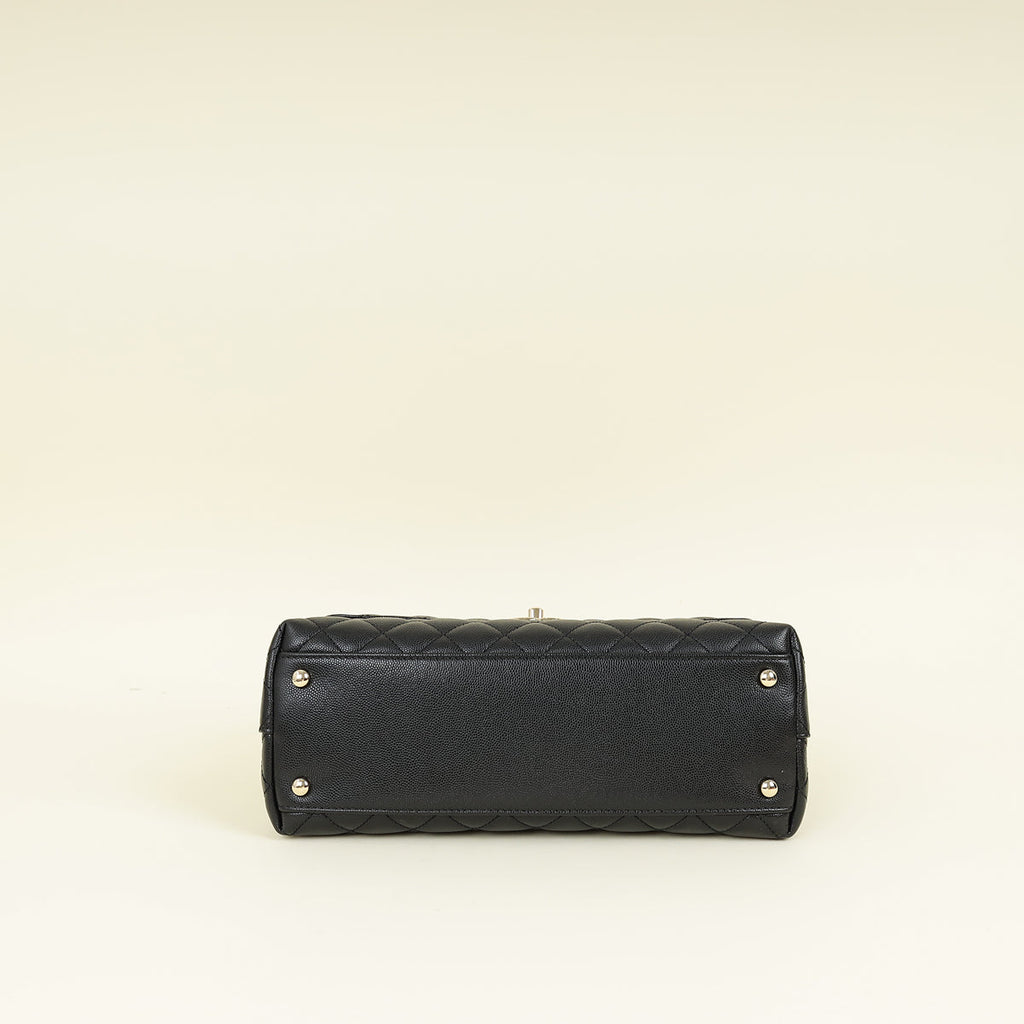 Chanel Black CC Coco Handle Flap Bag