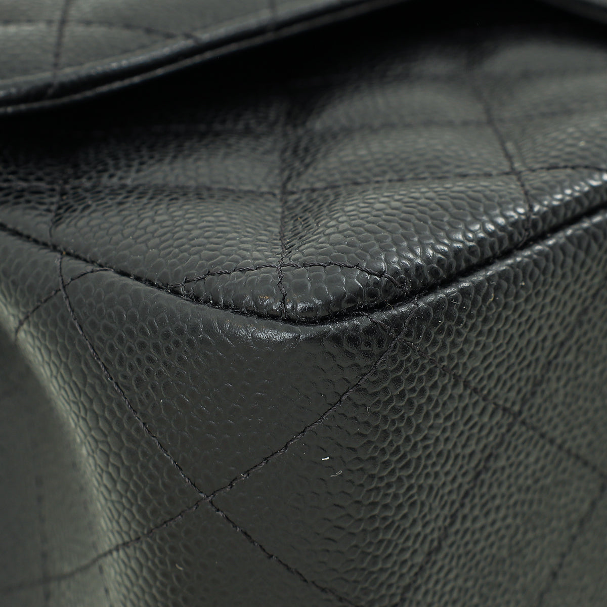 Chanel Black CC Classic Double Flap Jumbo Bag