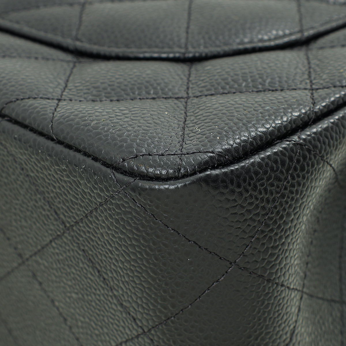Chanel Black CC Classic Double Flap Jumbo Bag