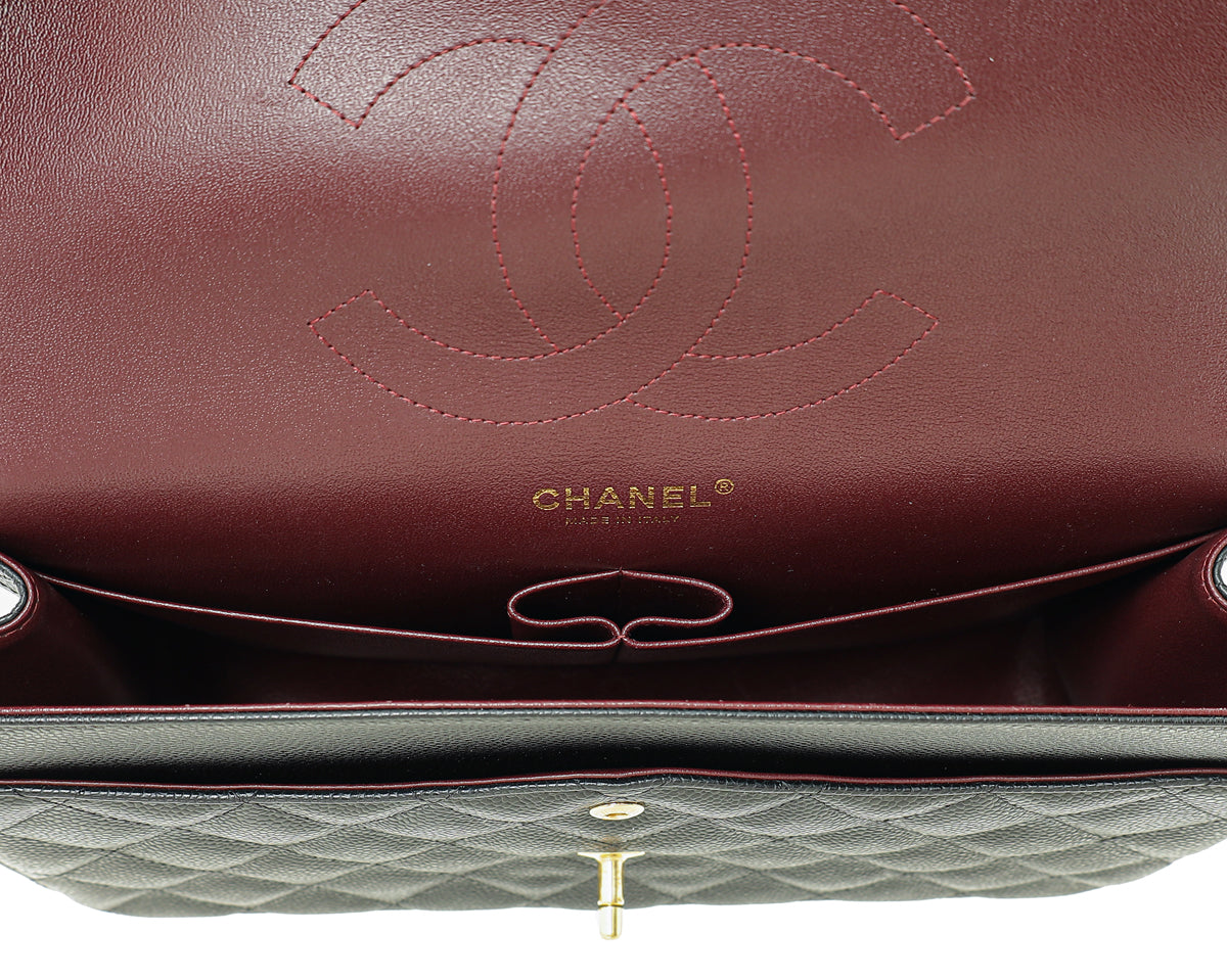 Chanel Black CC Classic Double Flap Jumbo Bag