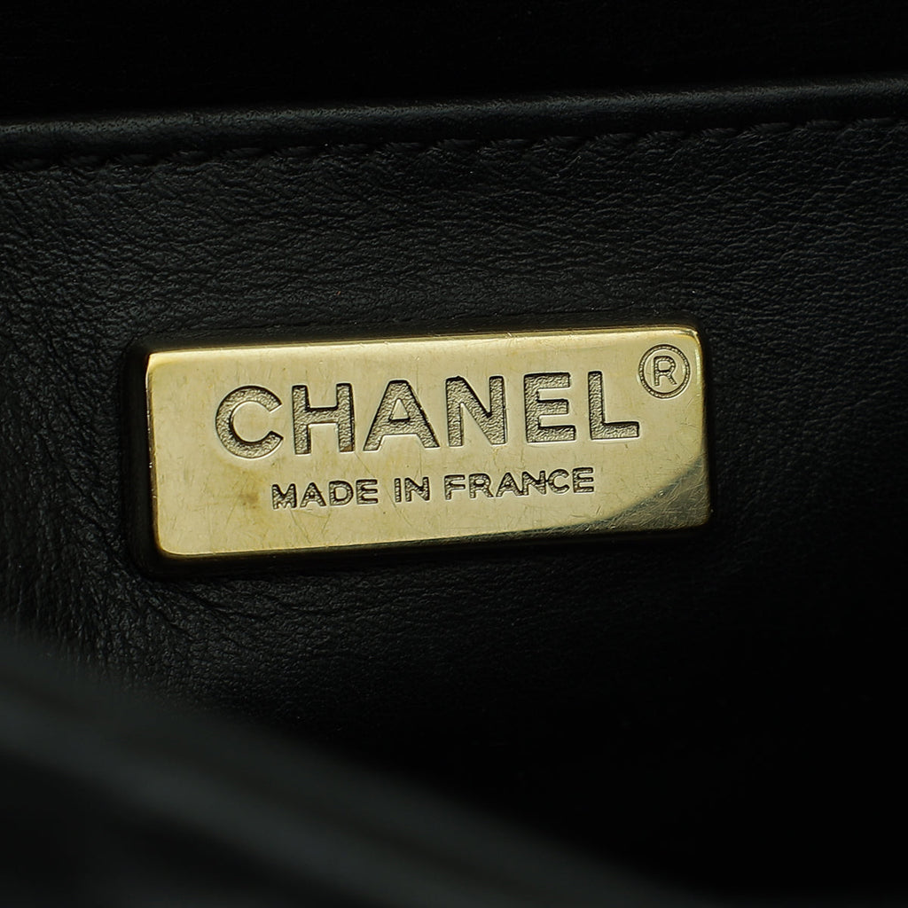 Chanel Black Classic Python Mini Rectangular Flap Bag