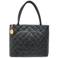 Chanel Black CC Timeless Medallion Tote Bag