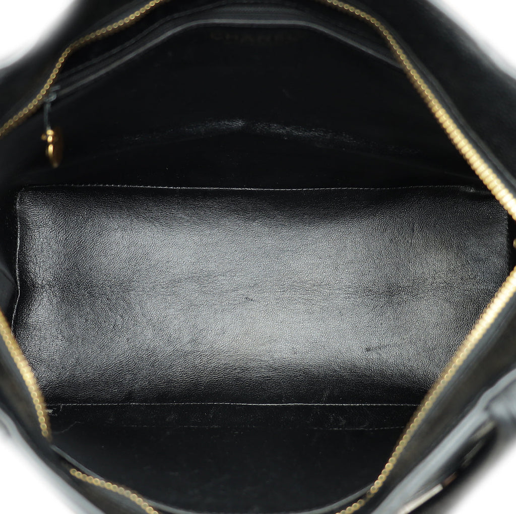Chanel Black CC Timeless Medallion Tote Bag