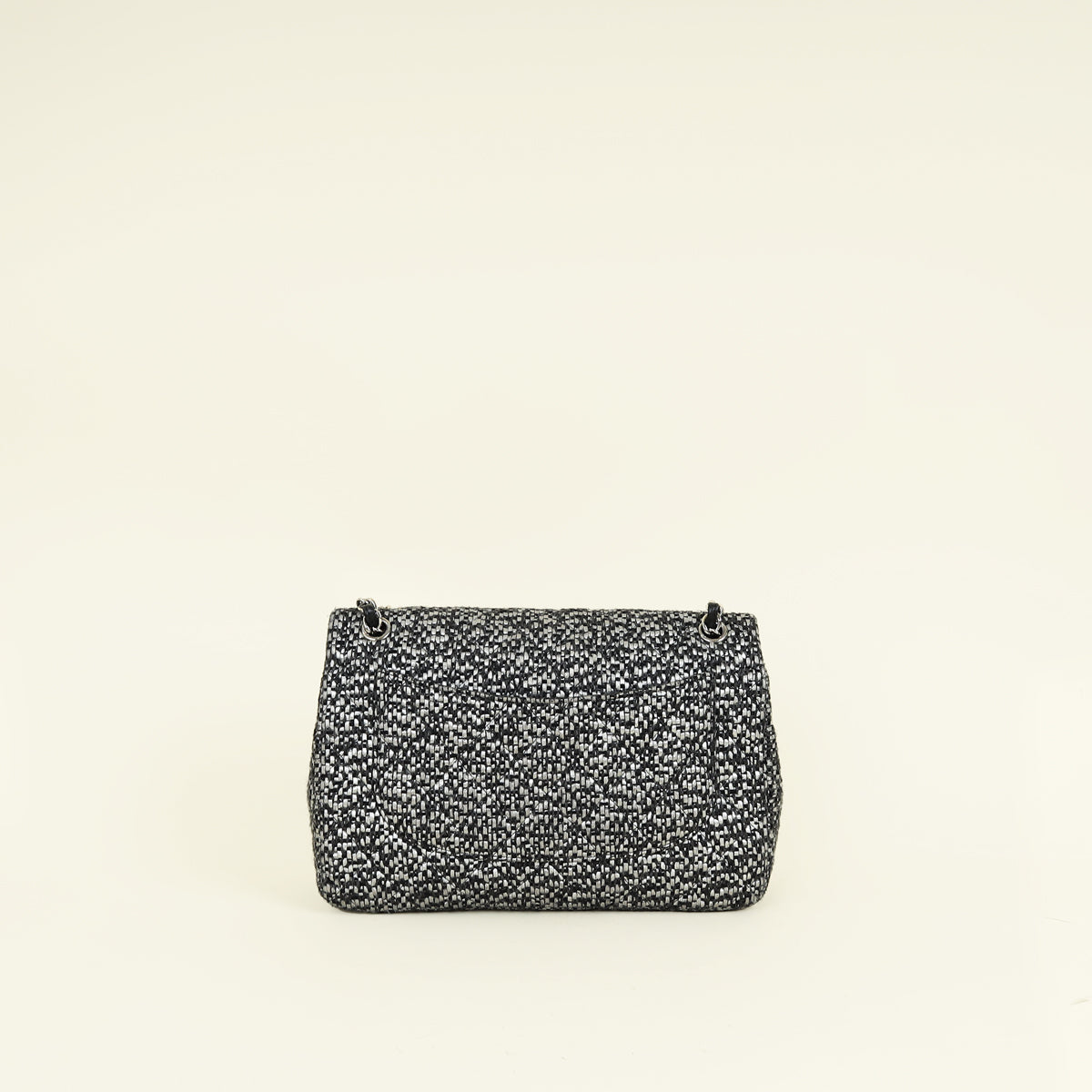 Chanel Bicolor Tweed Double Flap Jumbo Bag