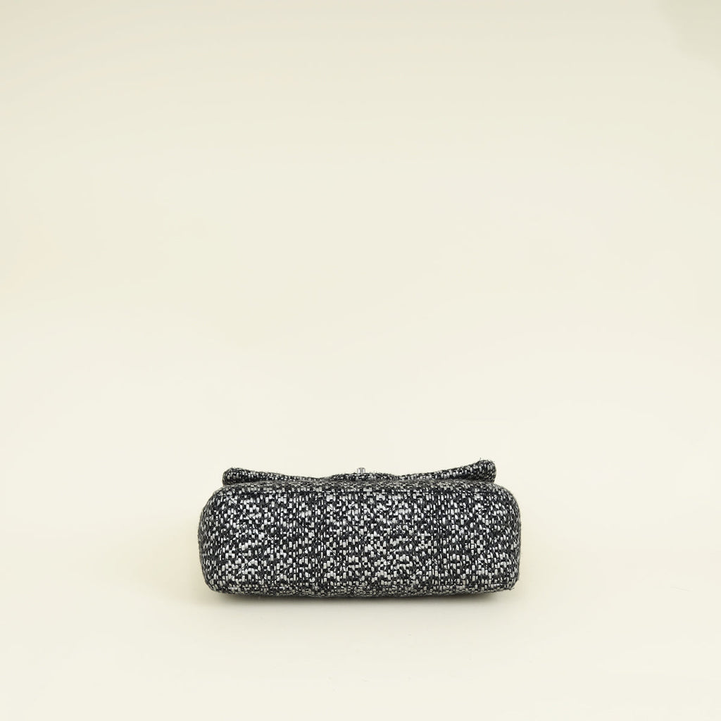 Chanel Bicolor Tweed Double Flap Jumbo Bag